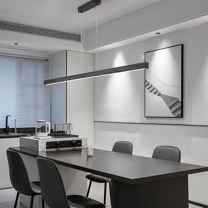 31.5" Wood Linear Pendant Light - photo 3