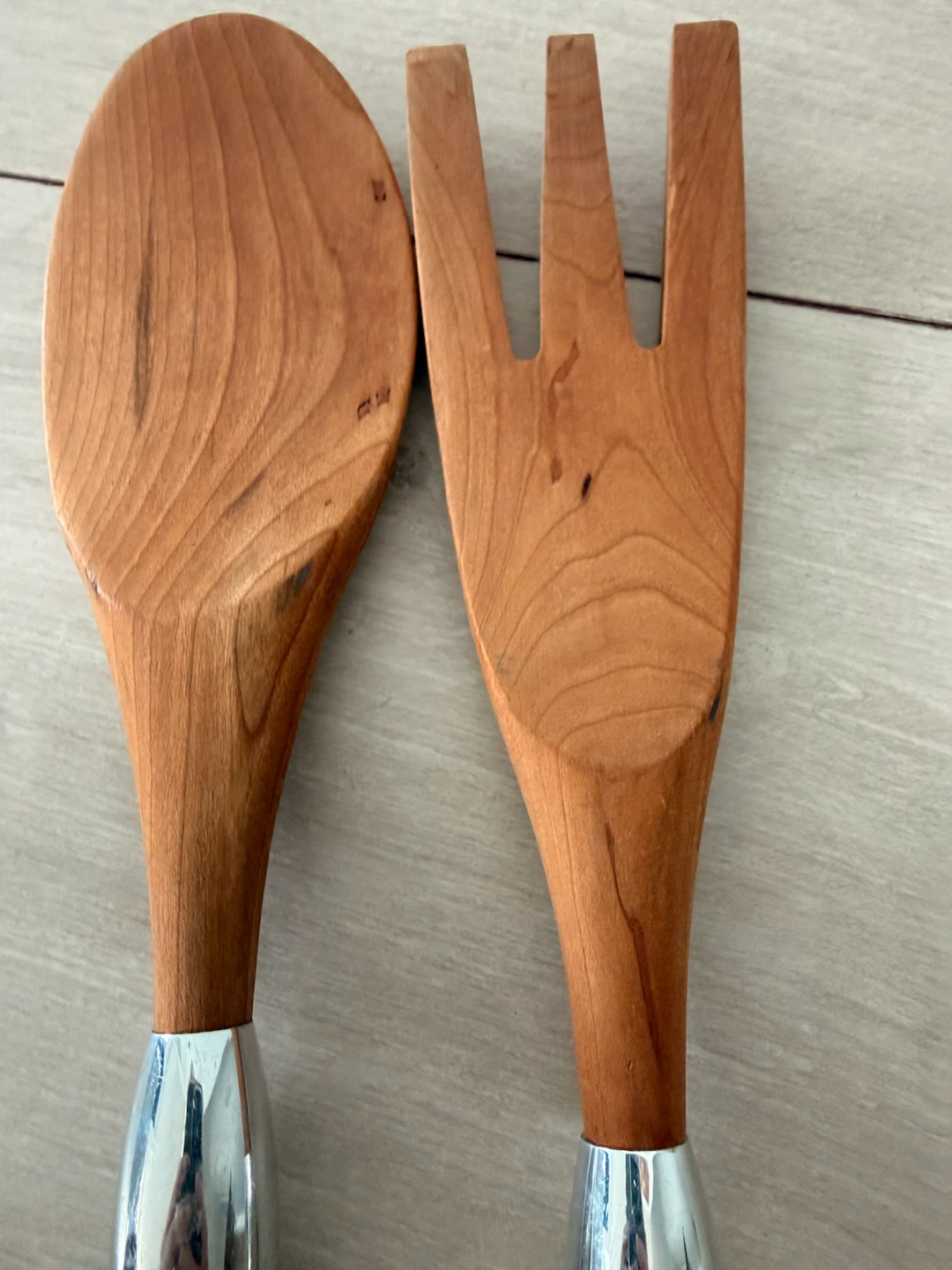 Nambé Serving Utensils – Wood & Nambé Alloy – Never Used - photo 4