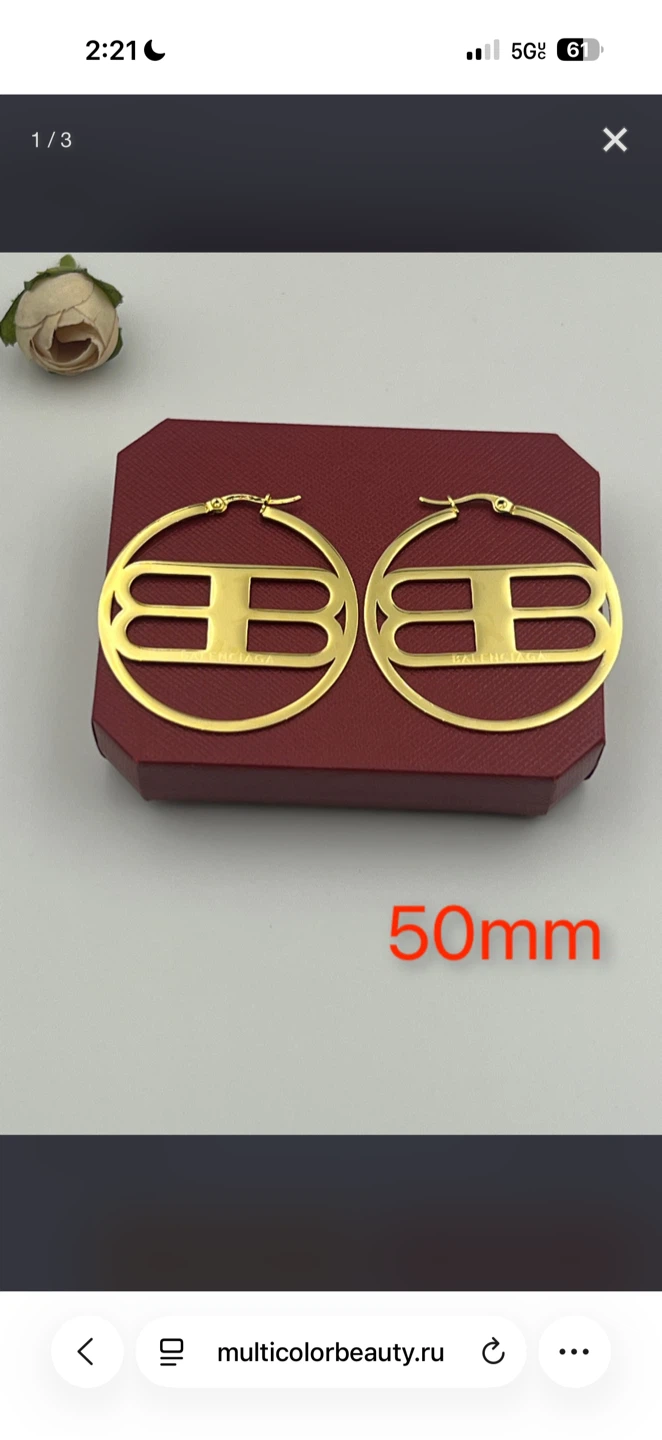 Designer Inspired Hoop Earrings