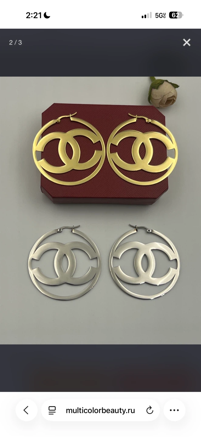 Designer Inspired Hoop Earrings - photo 3