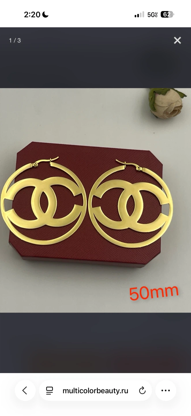 Designer Inspired Hoop Earrings - photo 4