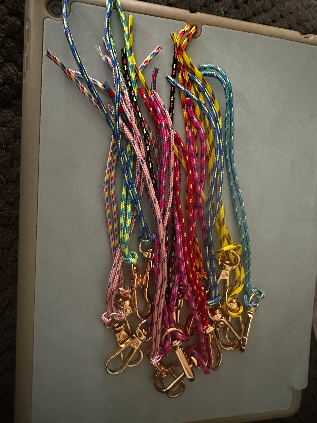 Set of Colorful Paracord Lanyards