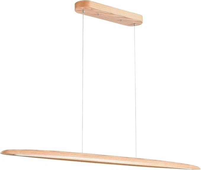 YISDESIGN Wood LED Linear Pendant Light