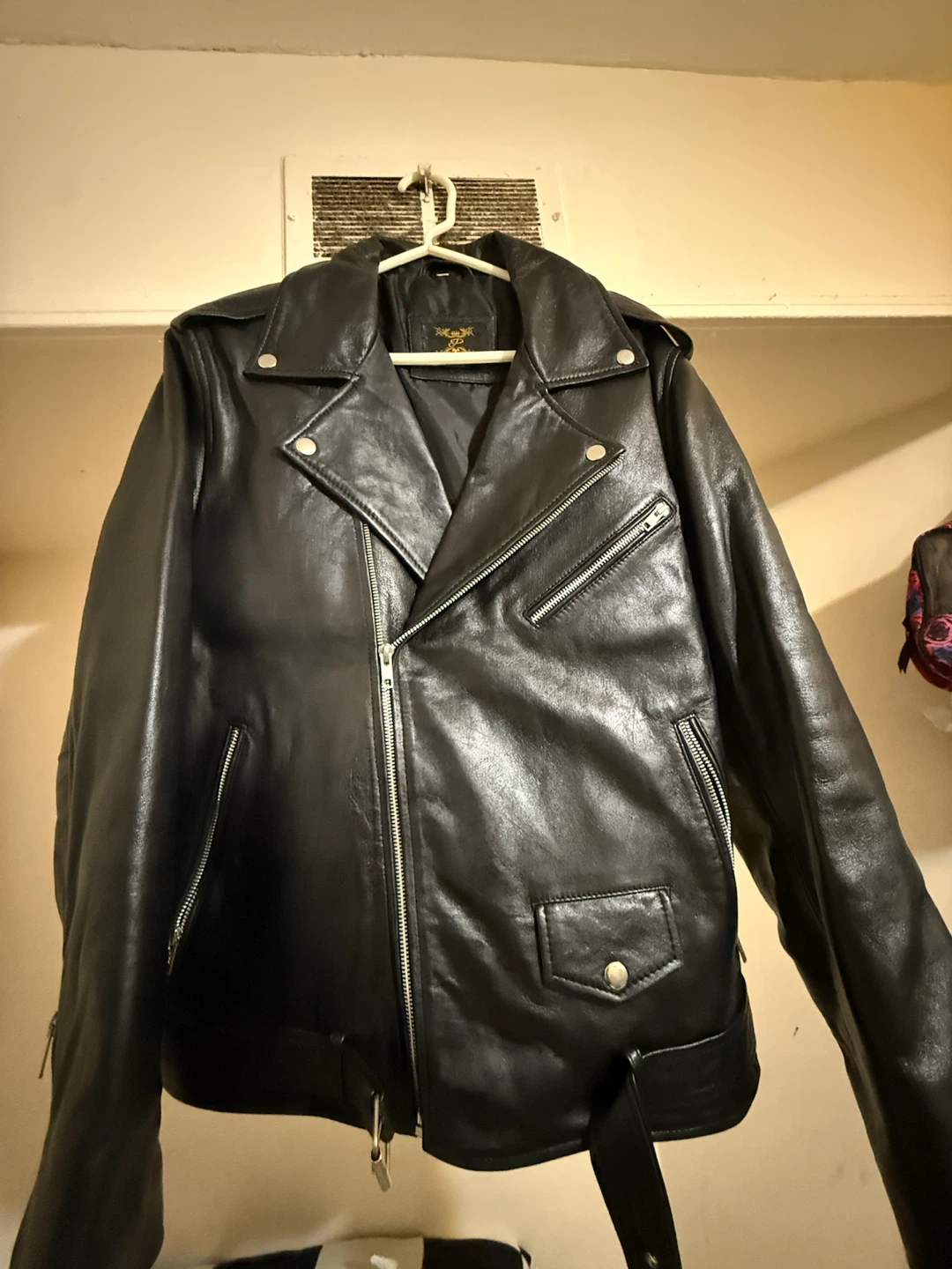 Black Leather Motorcycle Jacket