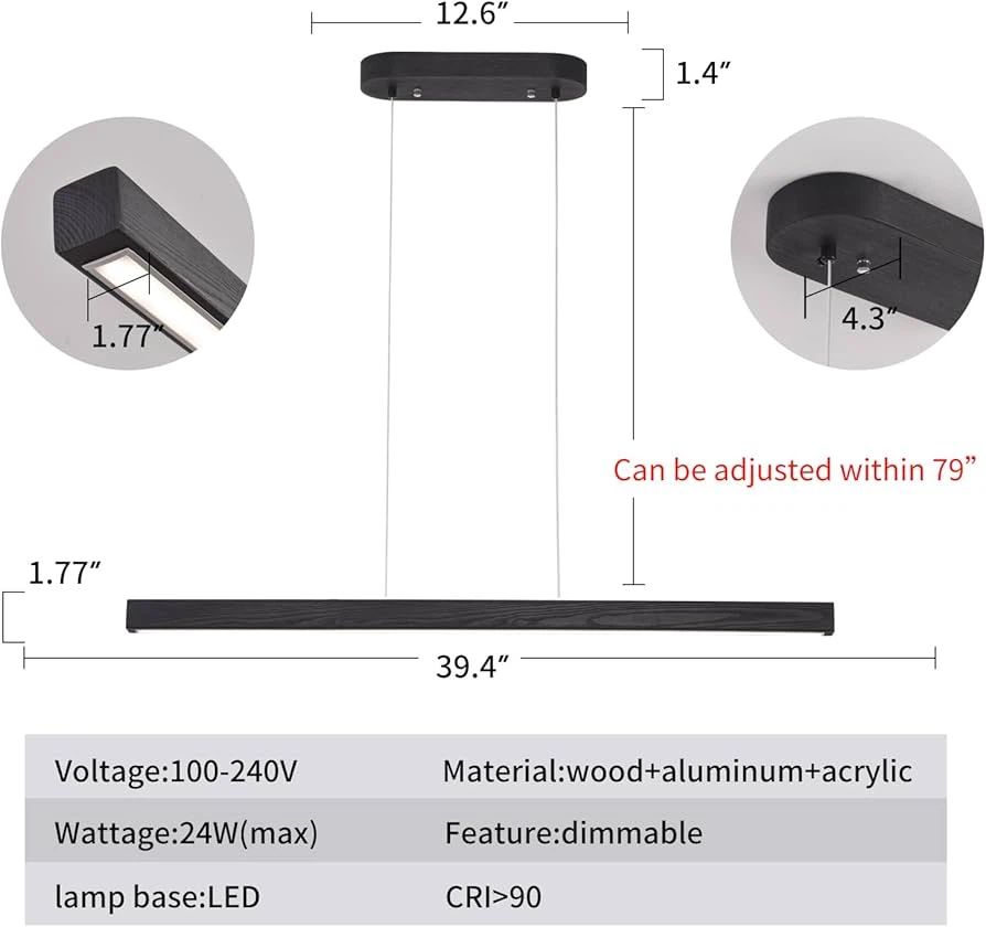 YISDESIGN LED Linear Pendant Light - photo 3