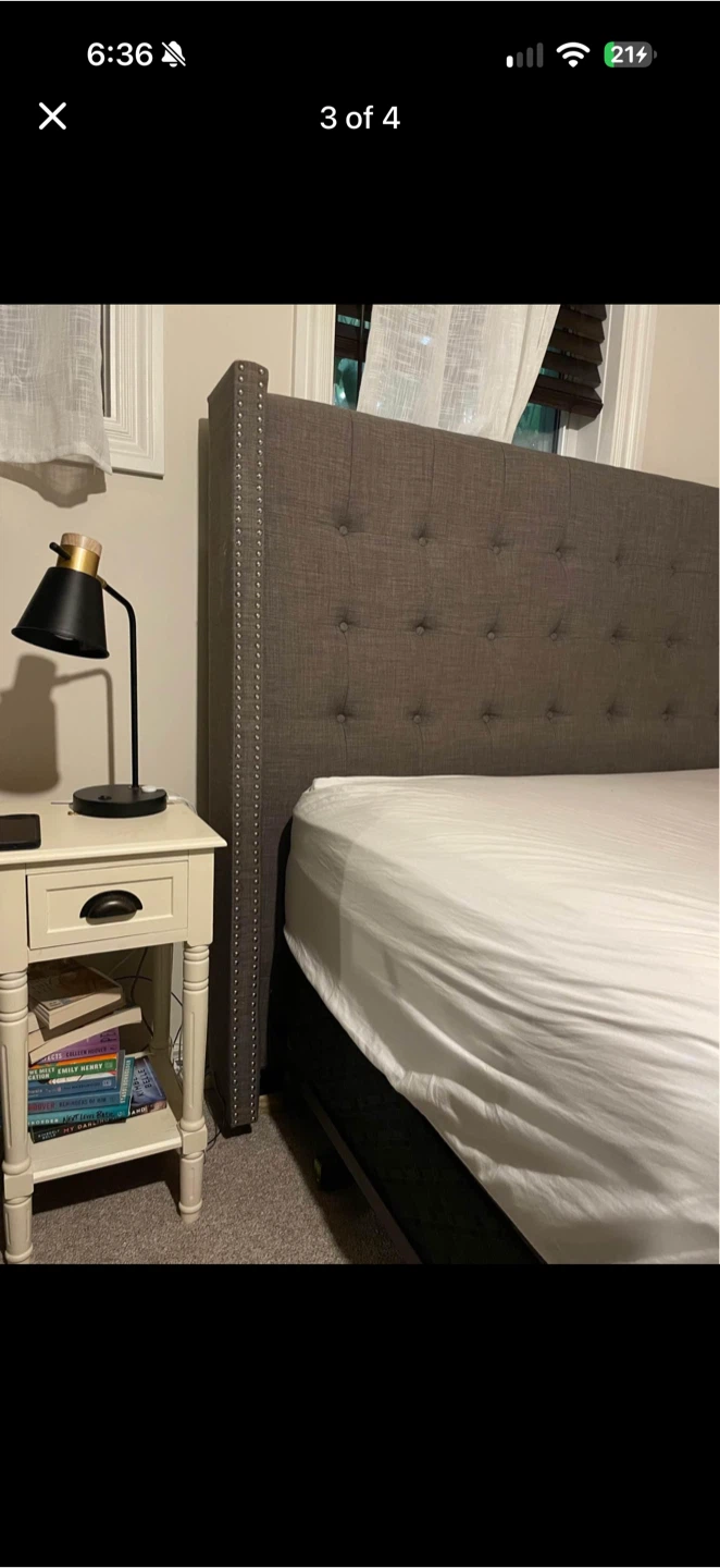 FREE QUEEN SIZE HEADBOARD, MATRESS AND BOX SPRING - photo 2