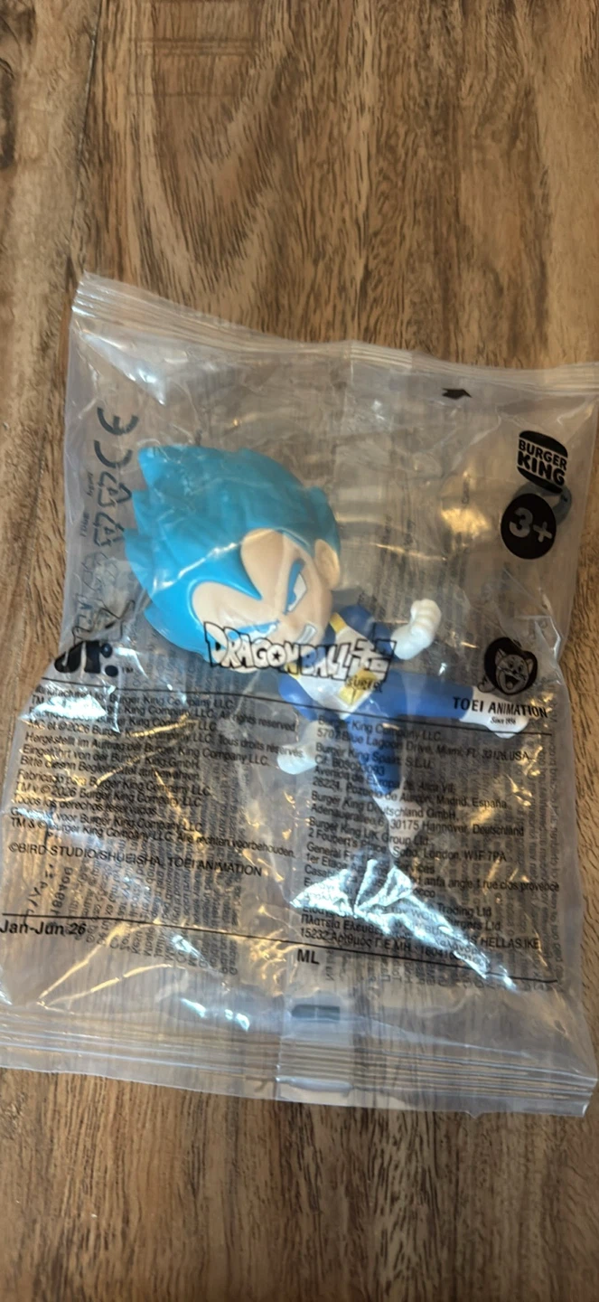 Burger King Dragon Ball Super Vegeta Figure