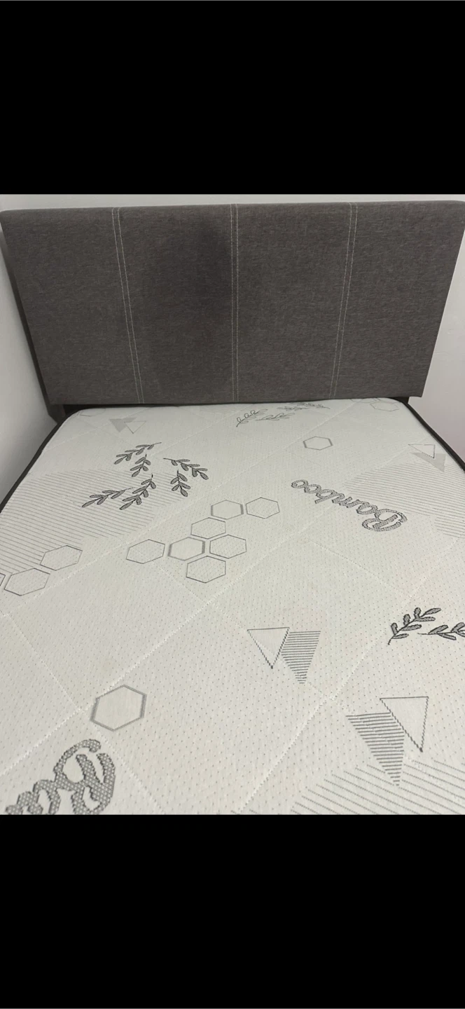 Single Bamboo Mattress with Upholstered Bed Frame - photo 4