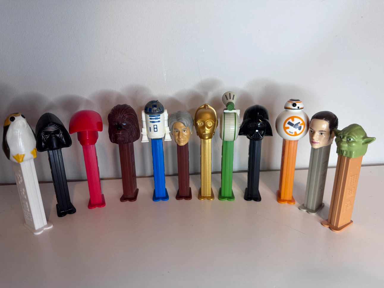 Collection  of 12 Star Wars PEZ Dispensers