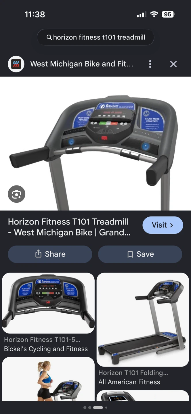 Horizon Fitness T101 Treadmill - photo 2