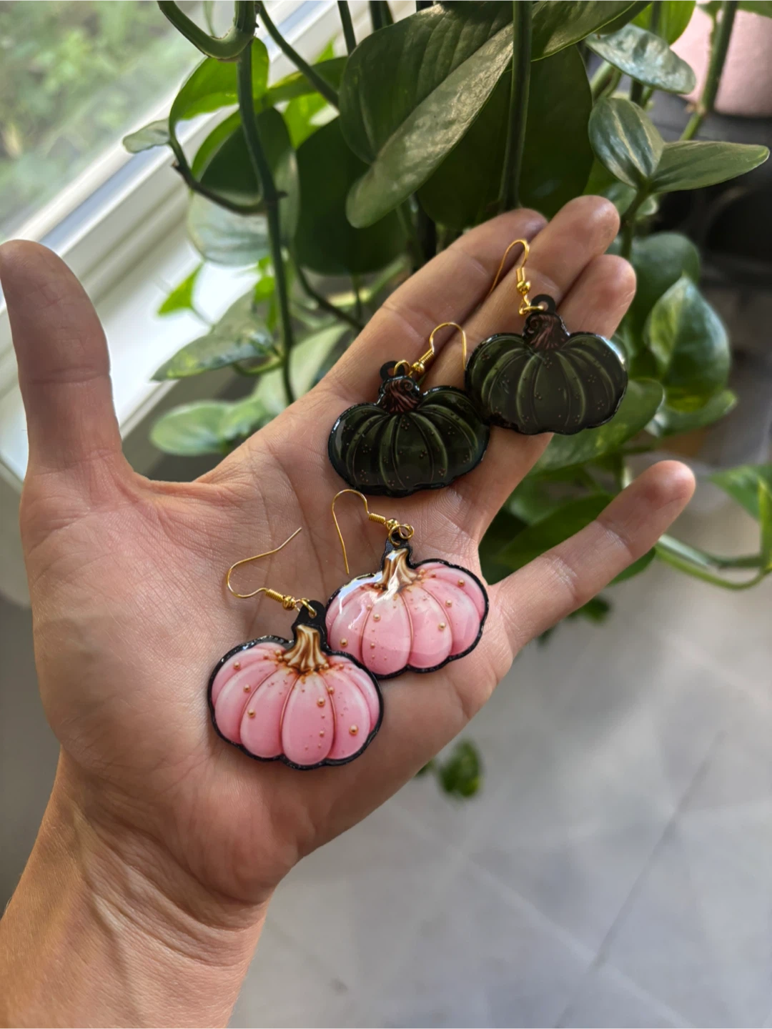 Cute pumpkin earrings