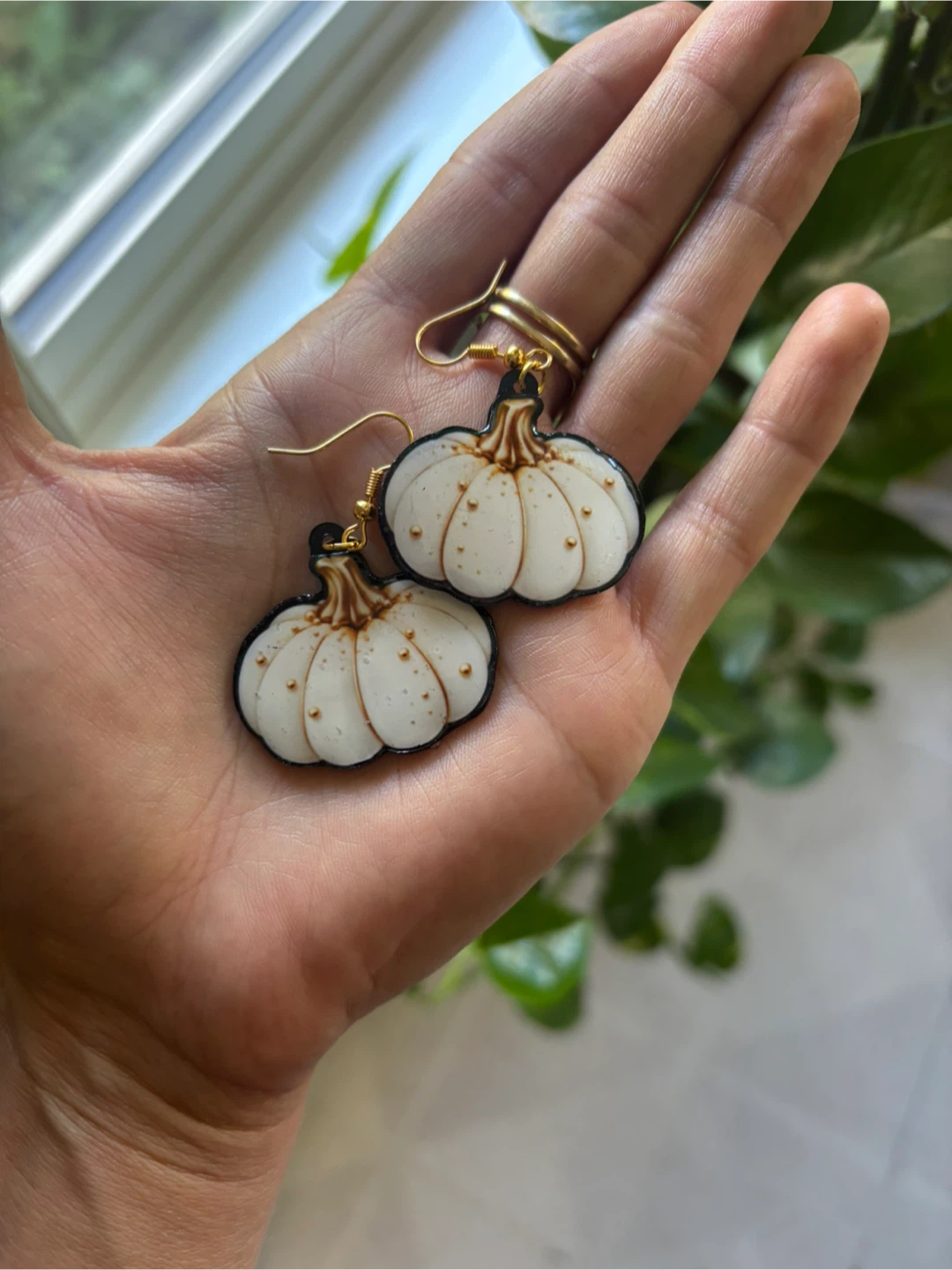 Cute pumpkin earrings - photo 2