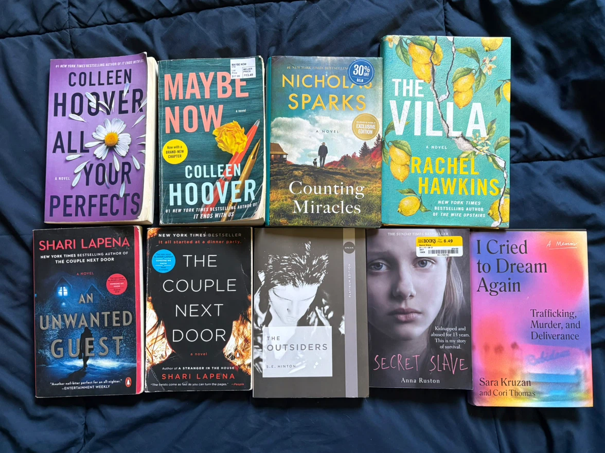 Assorted Fiction and Memoir Books