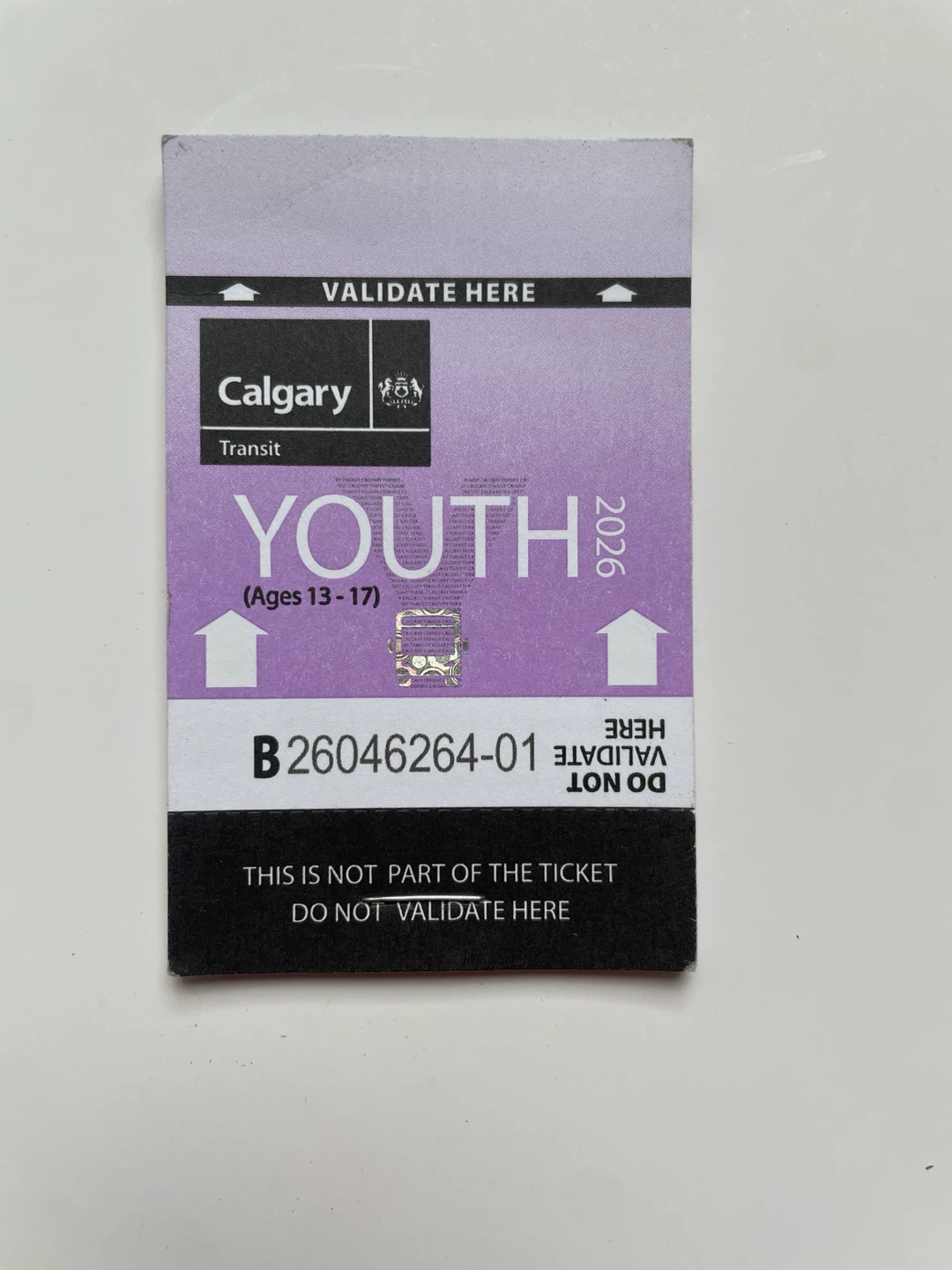 Calgary Transit Youth Tickets
