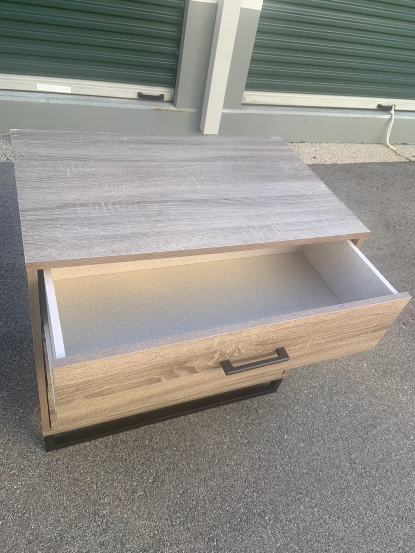 Modern 3-Drawer Wood Nightstand - photo 4