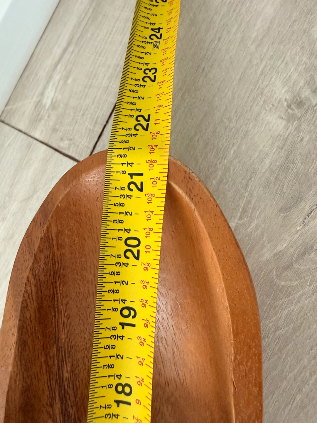 Large 21” Natural Wood Serving Bowl / Centerpiece - photo 5