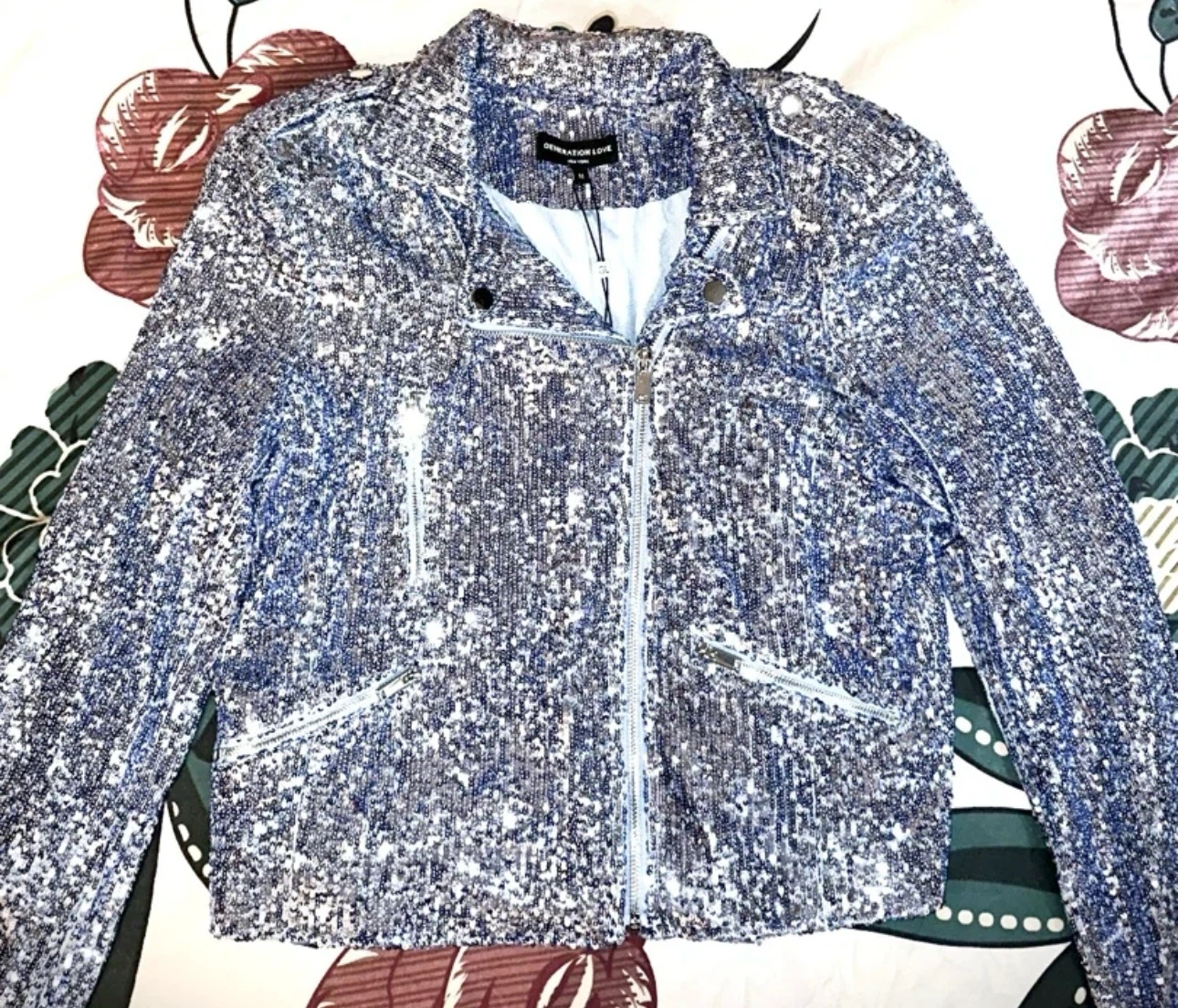 Generation Love Sequin Jacket - Size M - photo 3