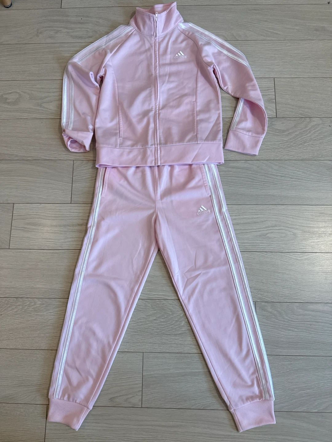 Adidas Kids Pink Tracksuit Size 6X