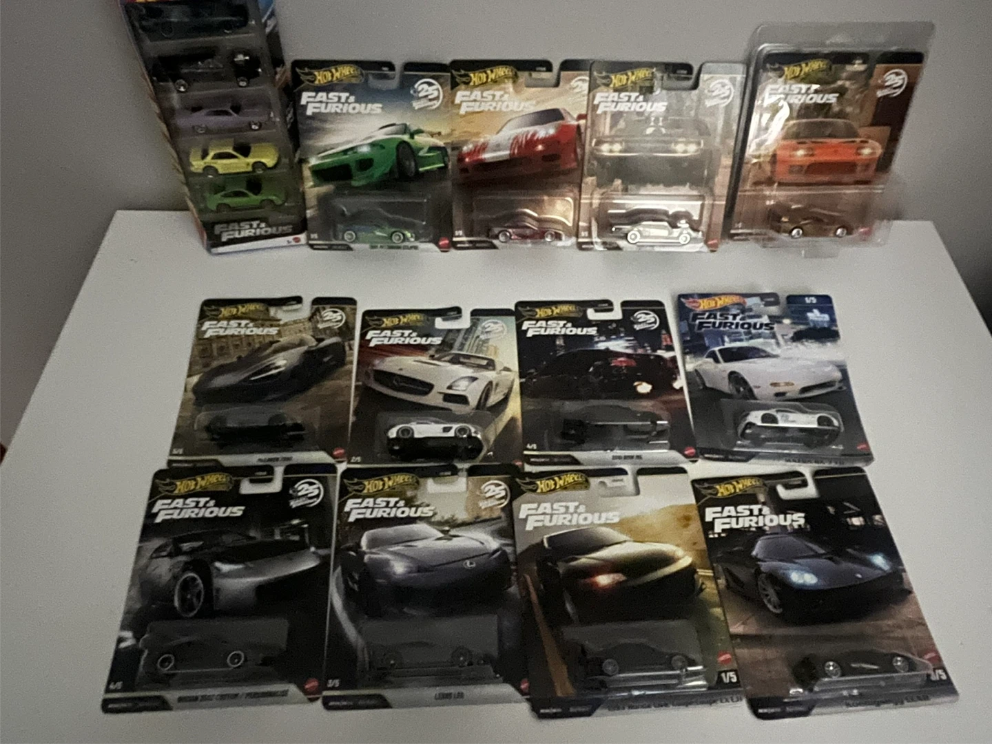 Hot Wheels Fast & Furious four chases Lot Of 13 F&F