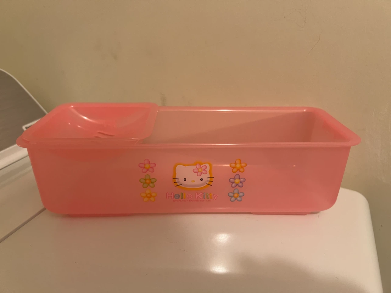 Hello Kitty Pink Plastic Storage Tray