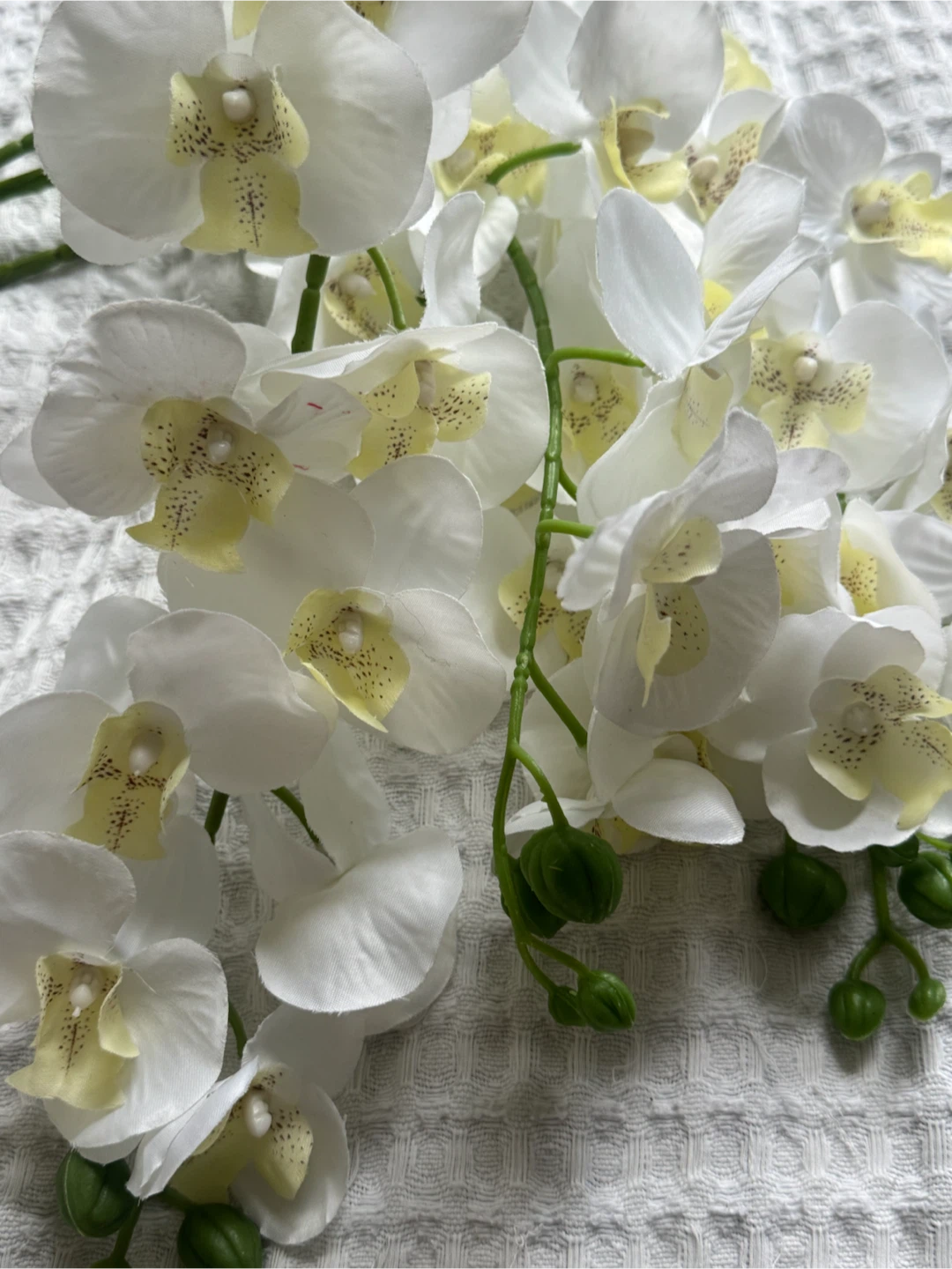 Three Artificial Orchid Stems - photo 2