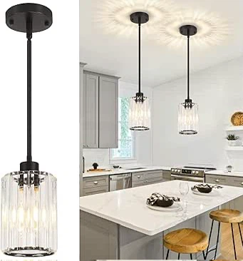 Set of 2 Modern Crystal Pendant Lights - photo 5