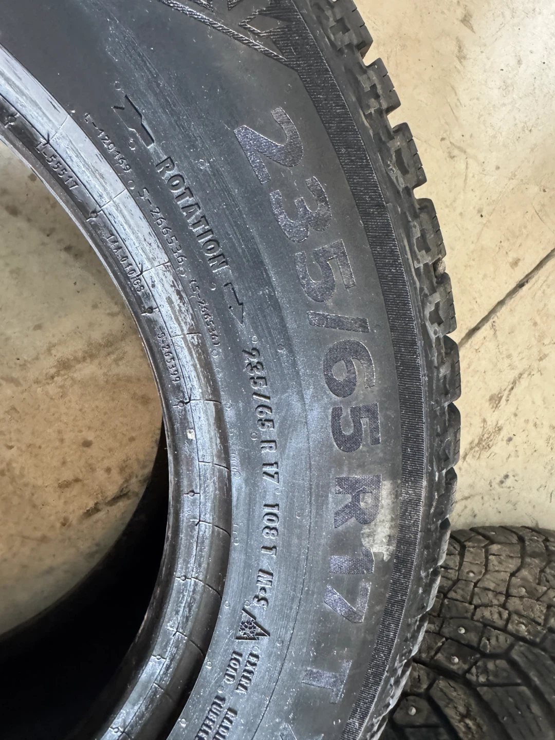 235/65R17  Set of 4 Continental IceContact Studded Winter Tires - photo 5