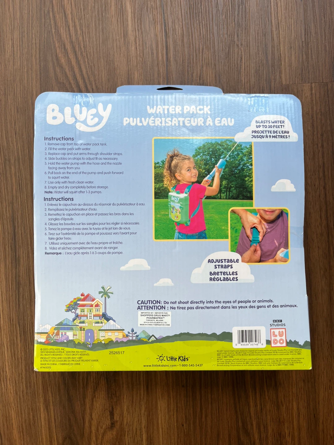 Bluey Water Pack Water Blaster , NIP - photo 2