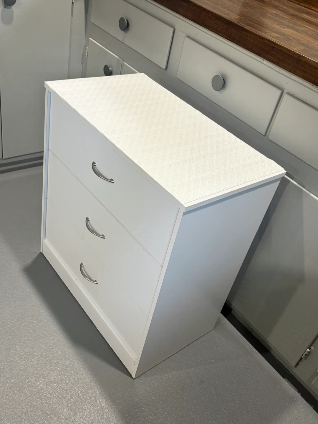 White 3 Drawer Dresser , cabinet night table - photo 2