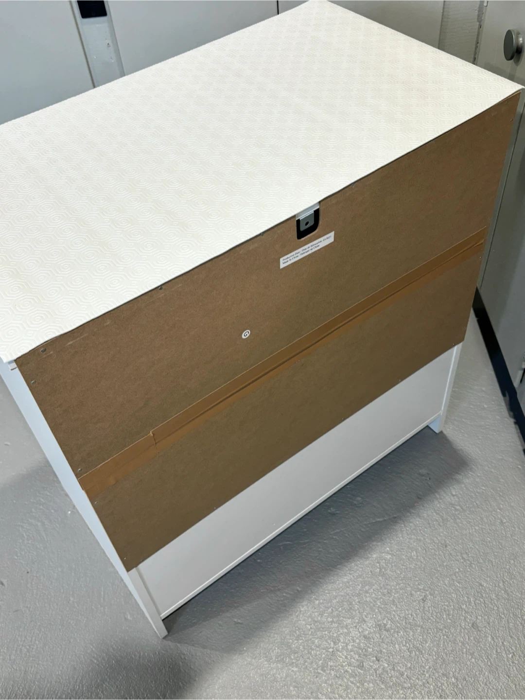 White 3 Drawer Dresser , cabinet night table - photo 5