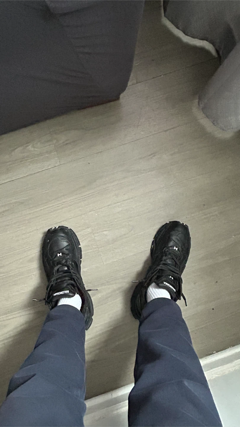 Under Armour Balenciaga Runner Sneakers Black