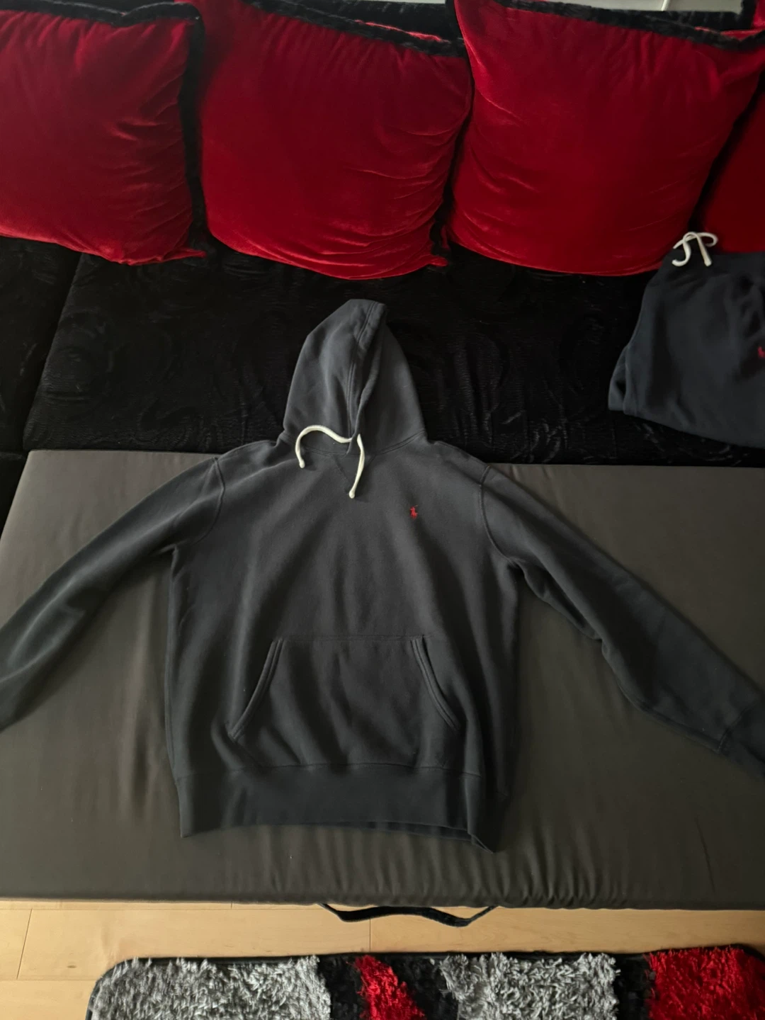 Polo Ralph Lauren Black Hoodie and Sweatpants Set