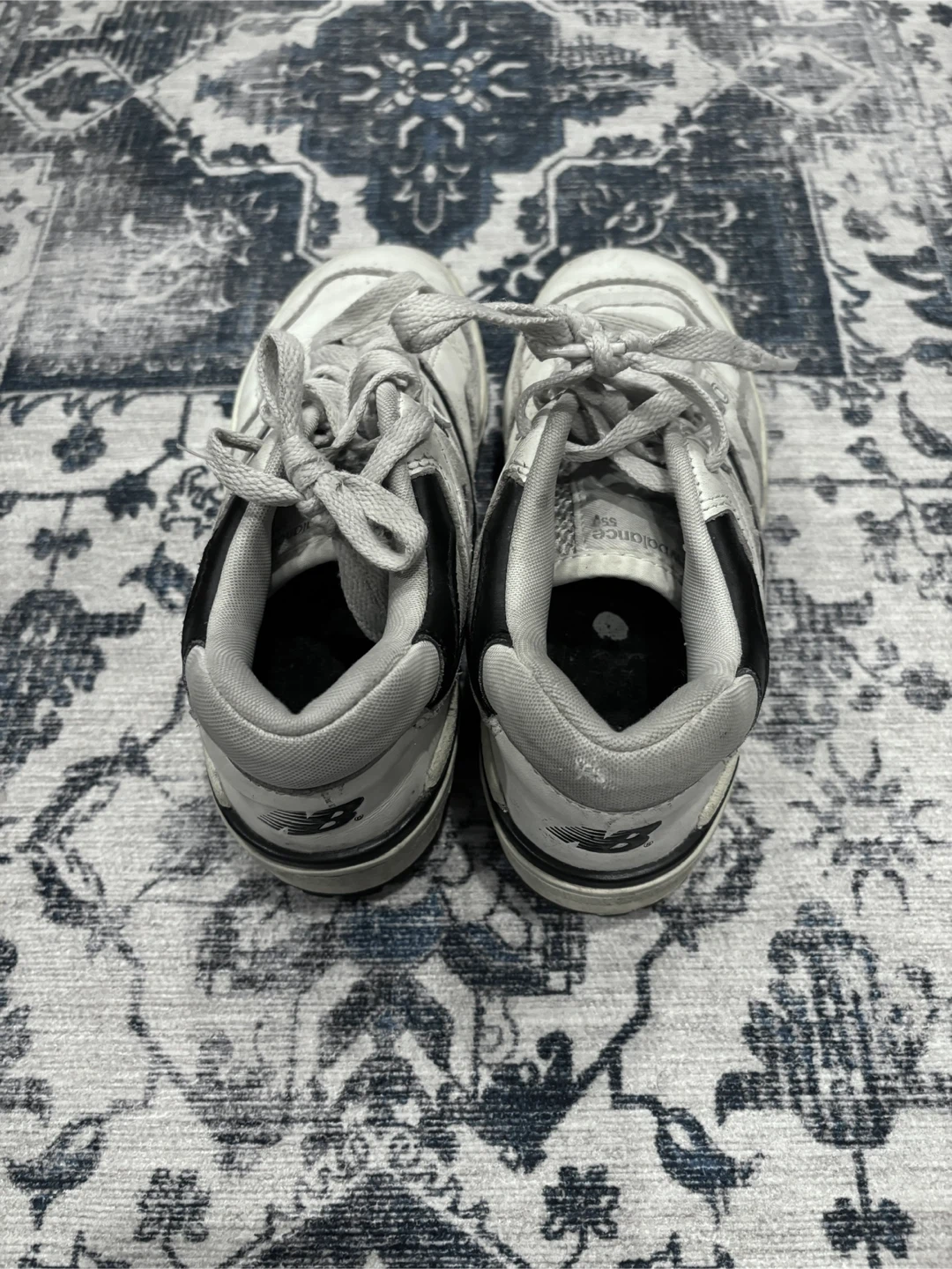 New Balance 550 White and Black Sneakers - photo 4