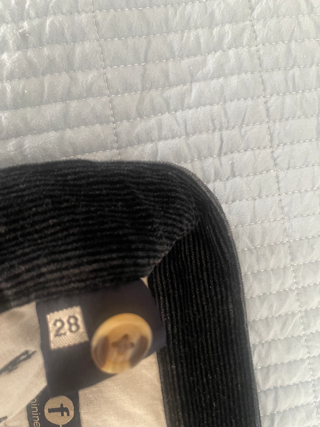 Faconnable Black Corduroy Pants - photo 2
