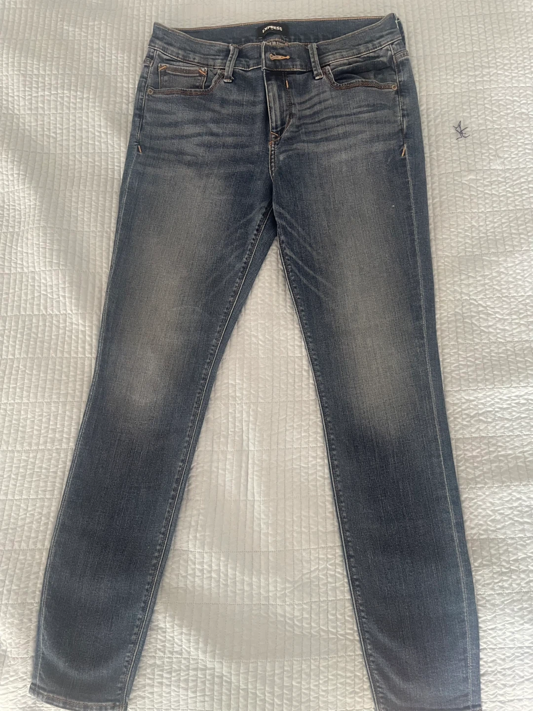 Express Repreve Mid Rise Legging Jeans Size 8