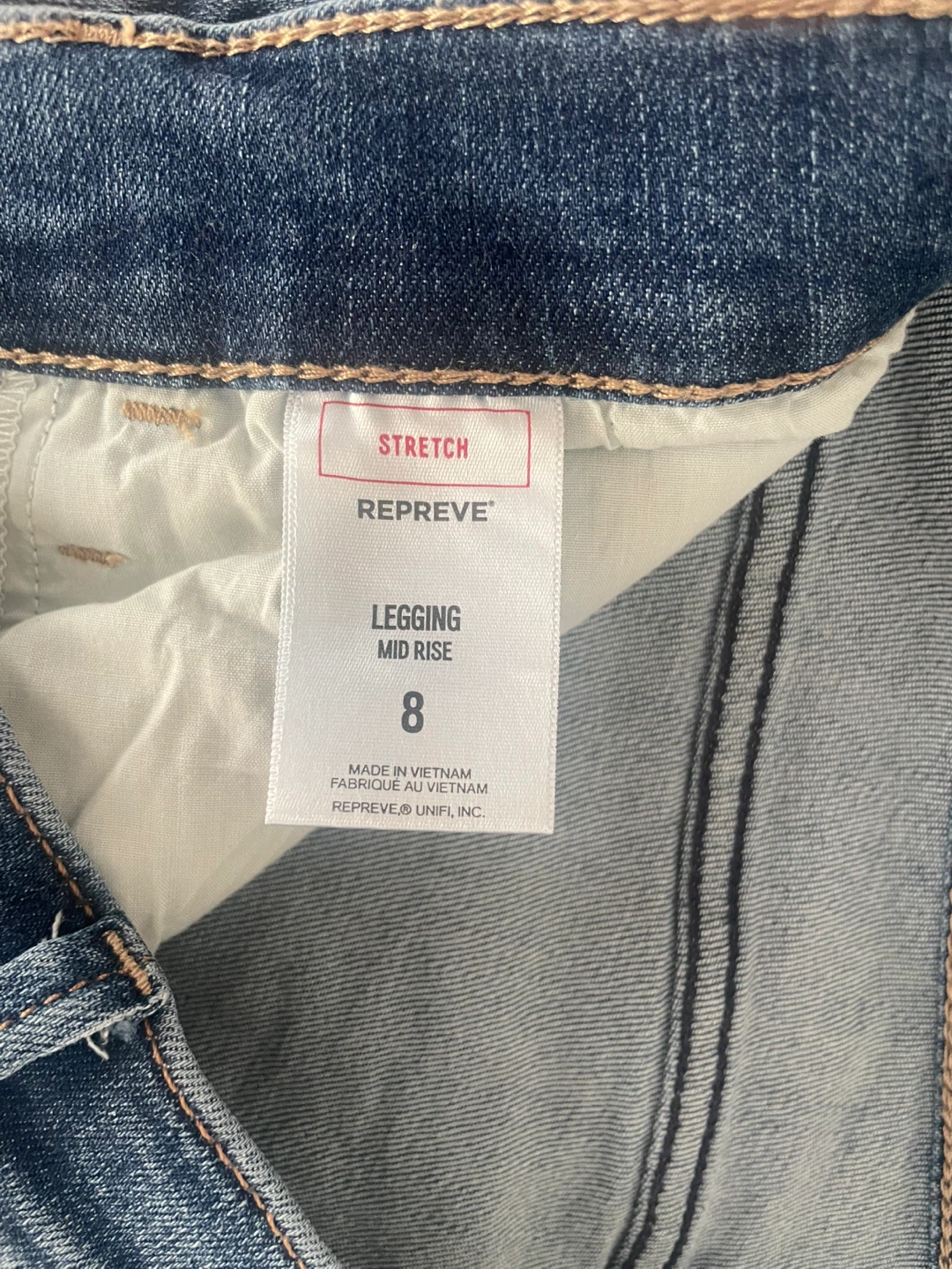 Express Repreve Mid Rise Legging Jeans Size 8 - photo 2