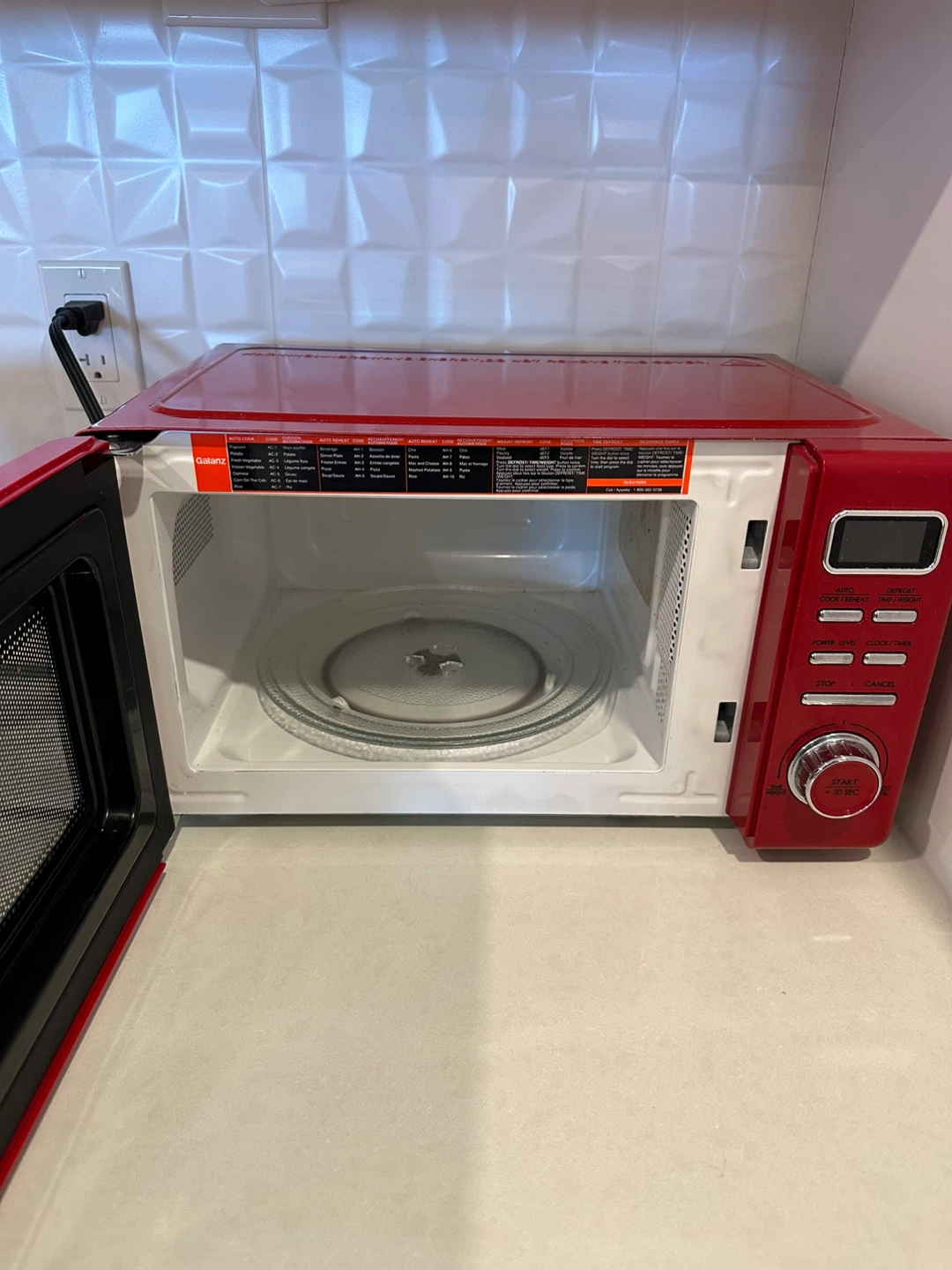 Galanz Retro Microwave - Red - photo 2