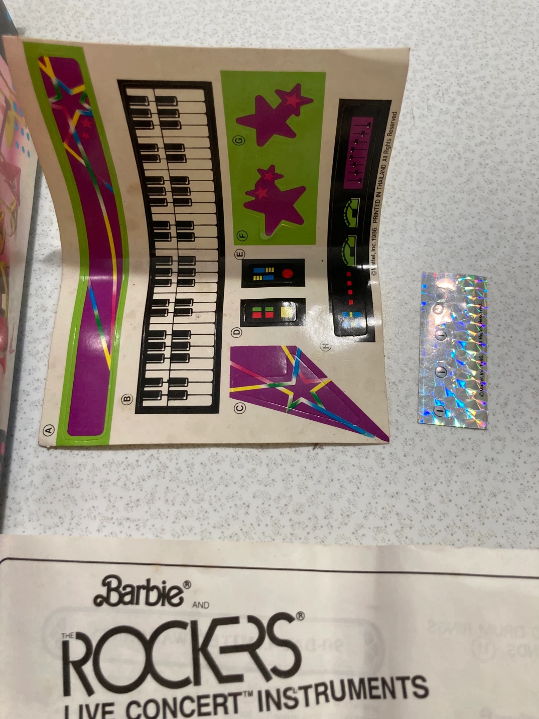 Vintage 1986 Barbie and The Rockers Live Concert Instruments - photo 4