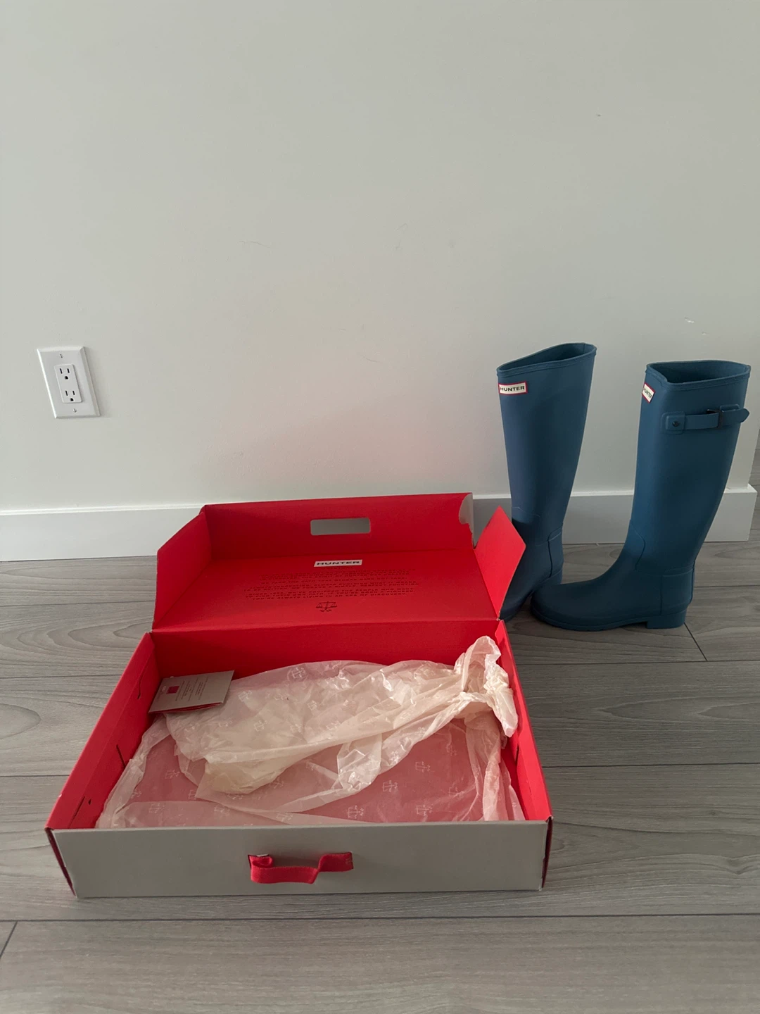 Hunter Tall Rain Boots Blue - photo 2
