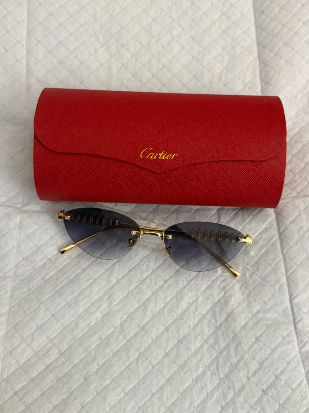 Cartier Rimless Gold Sunglasses - photo 2