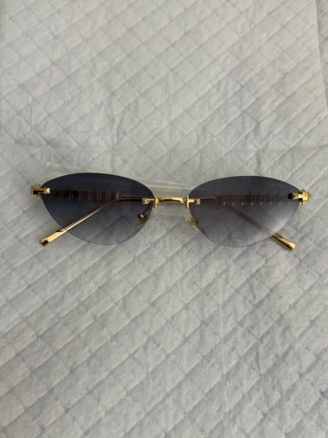 Cartier Rimless Gold Sunglasses - photo 3