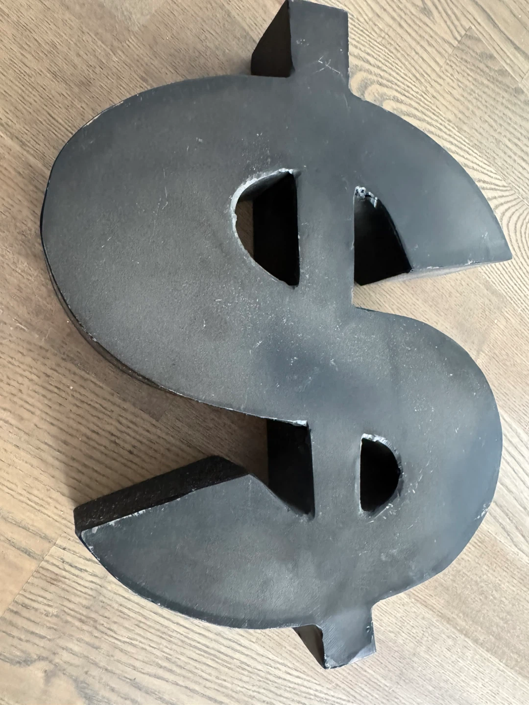 Black Metal Dollar Sign Wall Decor - photo 2
