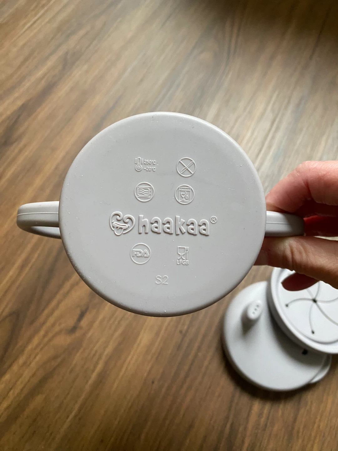 Haakaa Silicone Baby Sip-n-Snack Cup - photo 4