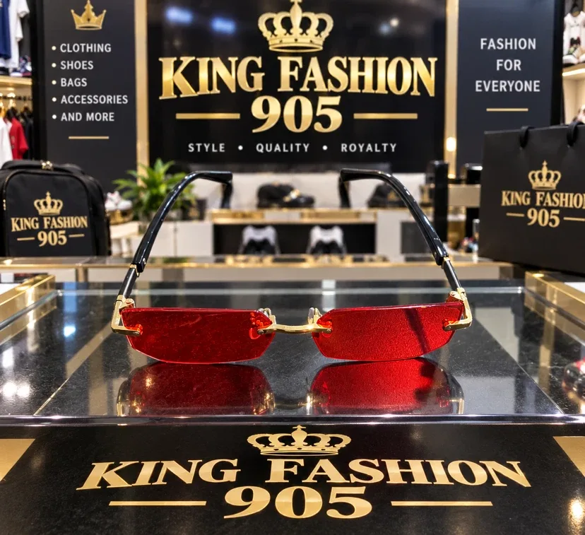 King Fashion 905 Red Lens Sunglasses