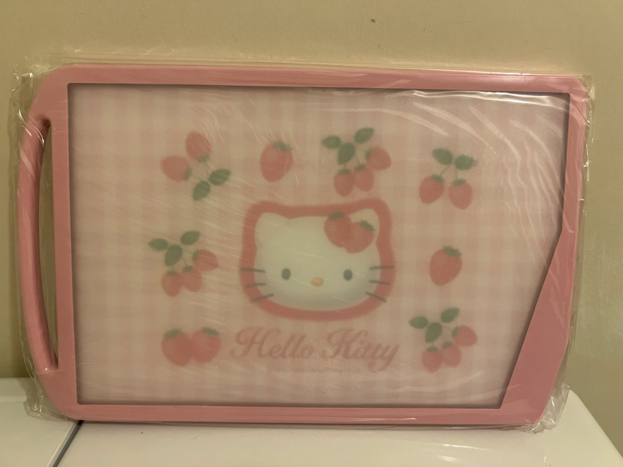 New Hello Kitty Cutting Board with Knife Sharpener