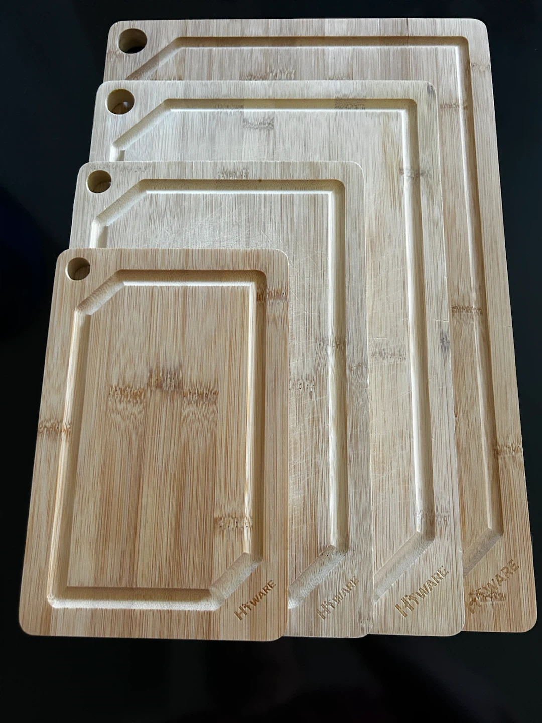 Hiware Bamboo Cutting Board Set