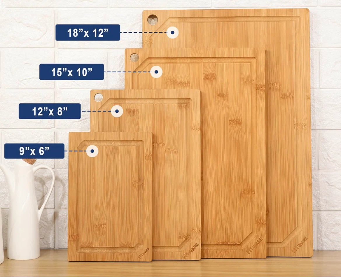 Hiware Bamboo Cutting Board Set - photo 2