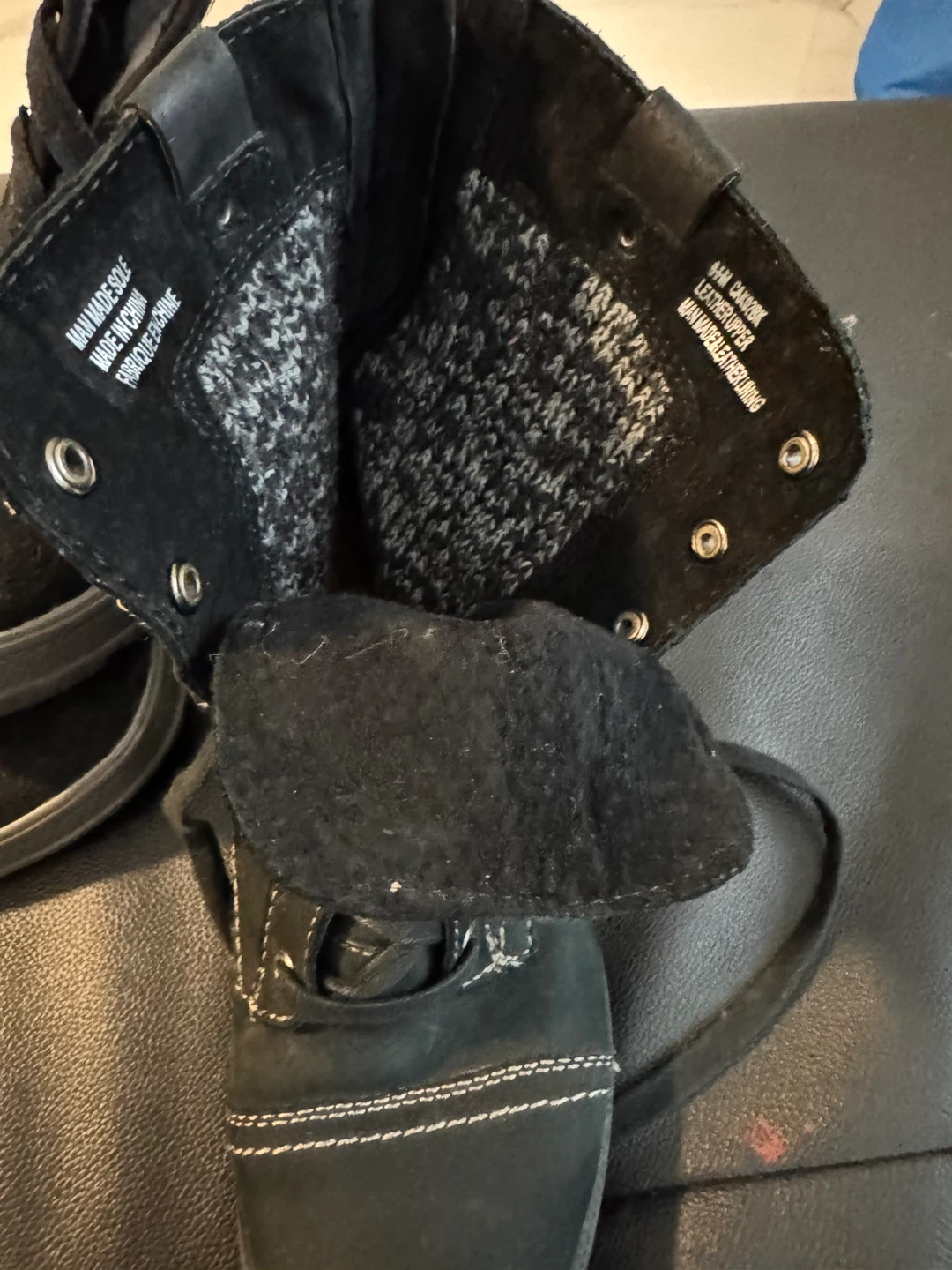Black Women's Combat Boots Size - photo 2