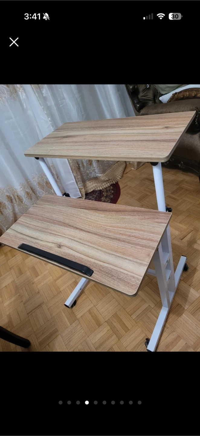 Adjustable Rolling Laptop Desk - photo 4