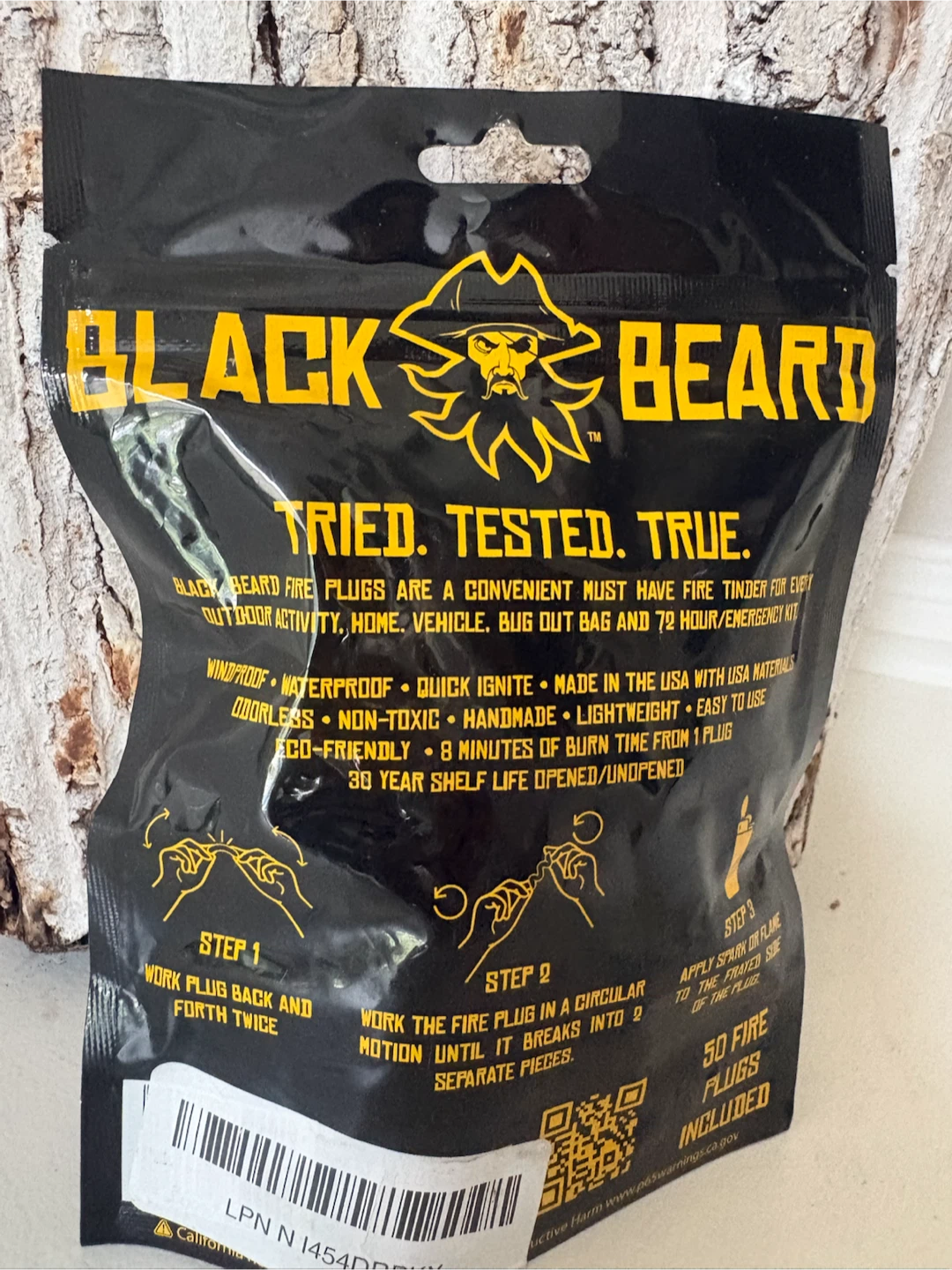 Black Beard Fire Plugs - 50 Count - photo 2